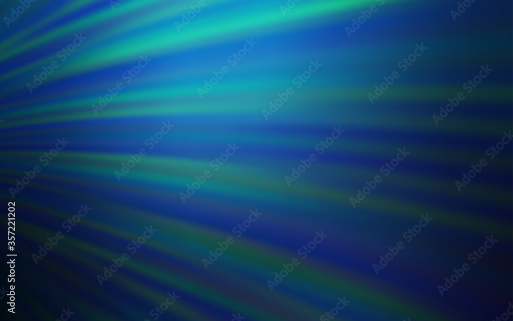 Dark BLUE vector texture with curved lines.