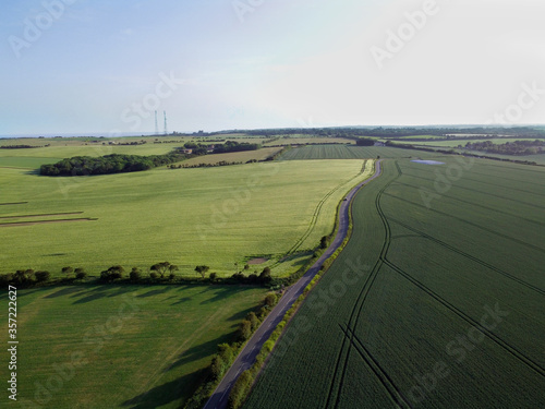 "Road through the Green" - an Ariel View of Dover, Kent.