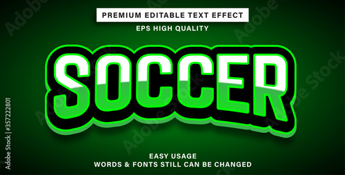 Text effect soccer