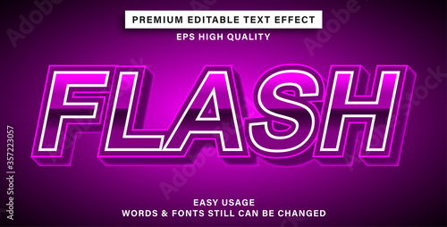 Text effect flash
