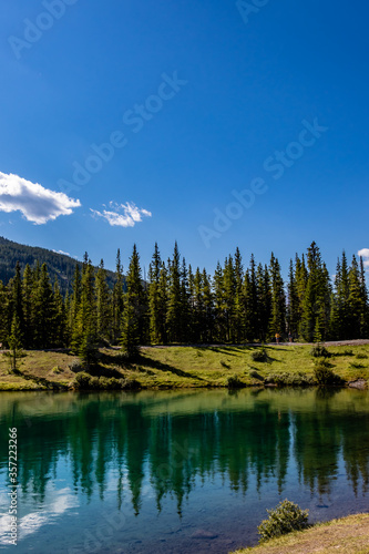 Waters and mountains surround this family favourite. Forget Me Not Provincial Recreation Area, Alberta, Canada