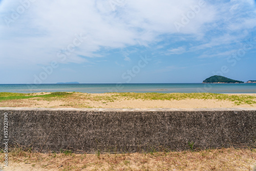 Beautiful sea in Mitoyo City, Kagawa Prefecture, Japan photo