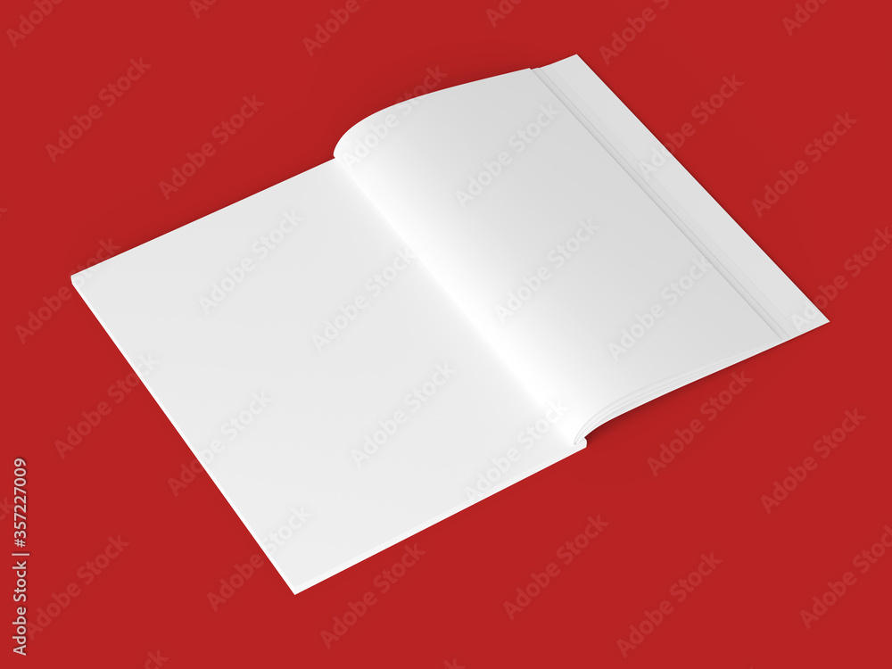 Open magazine with a glued binding. Vertical A4 format. Open magazine with a glued binding. Vertical A4 format.