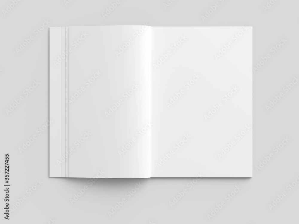 Open magazine with a glued binding. Vertical A4 format. Open magazine with a glued binding. Vertical A4 format.