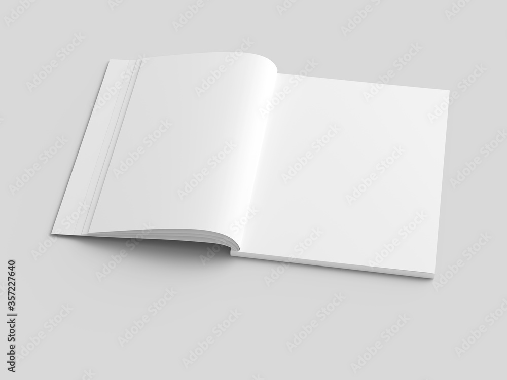 Open magazine with a glued binding. Vertical A4 format. Open magazine with a glued binding. Vertical A4 format.