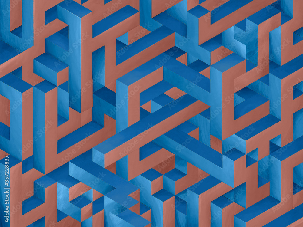 Isometric Series inspired by Pantone 2020 Color of the Year: Classic Blue Isometric Series inspired by Pantone 2020 Color of the Year: Classic Blue