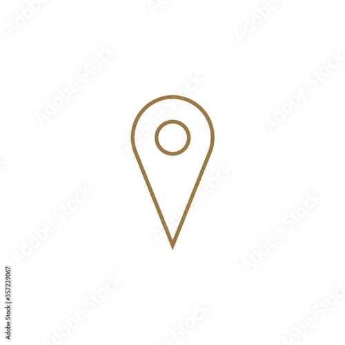 brown location pin icon
