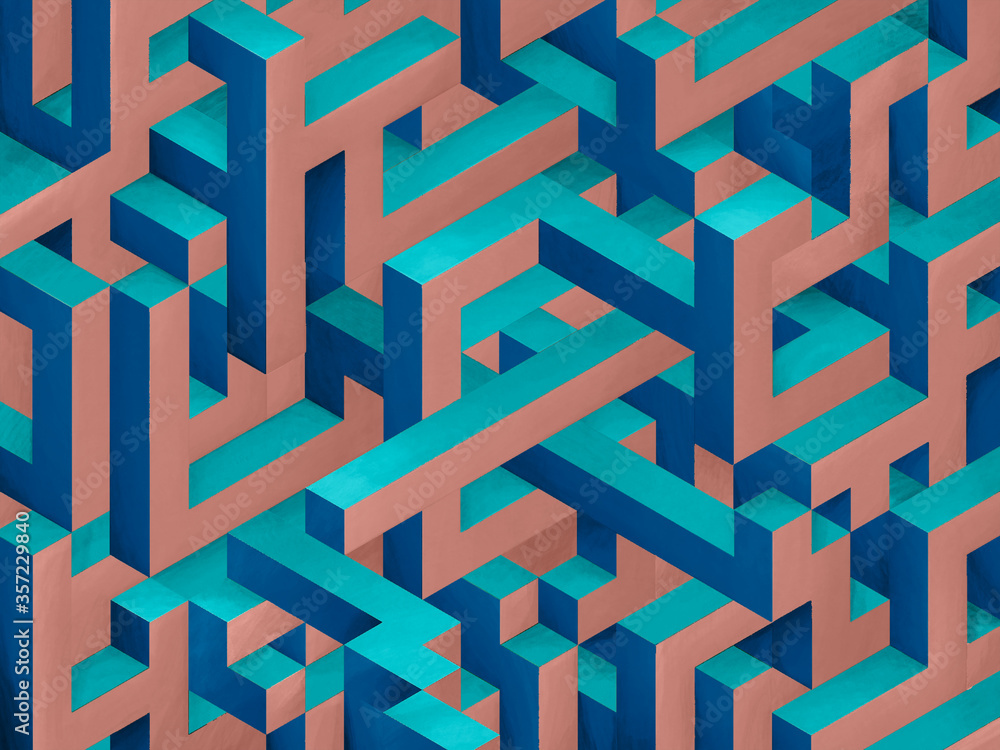 Isometric Series inspired by Pantone 2020 Color of the Year: Classic Blue Isometric Series inspired by Pantone 2020 Color of the Year: Classic Blue