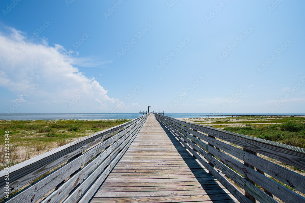Boardwalk Leading to Beach on the Gulf of Mexico