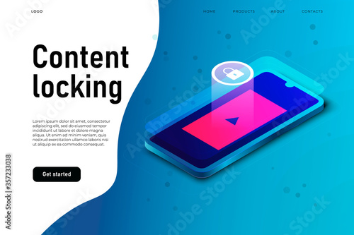 Media content locking, children limitations for the unwanted content. Contect blocker.