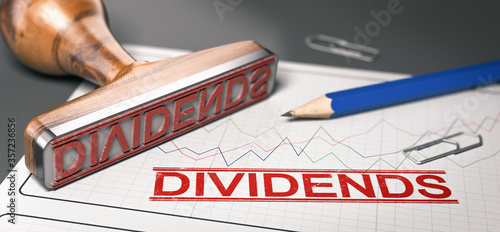  Dividends, distribution of profits by a corporation to shareholders.