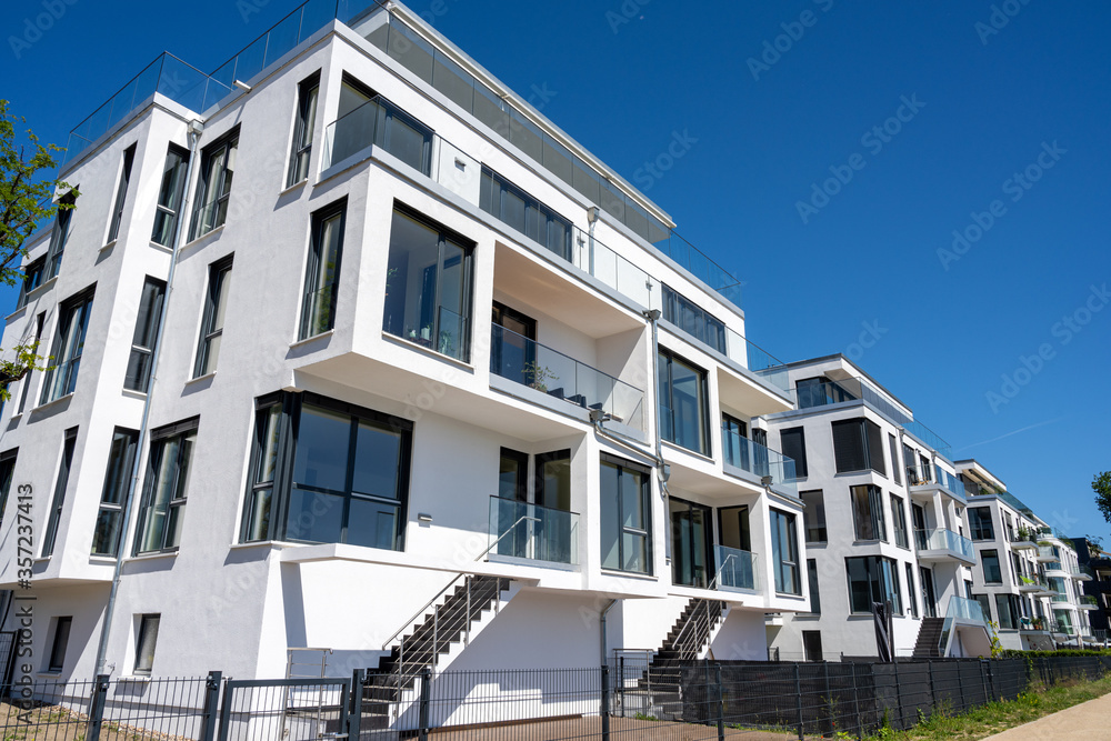 New white townhouses