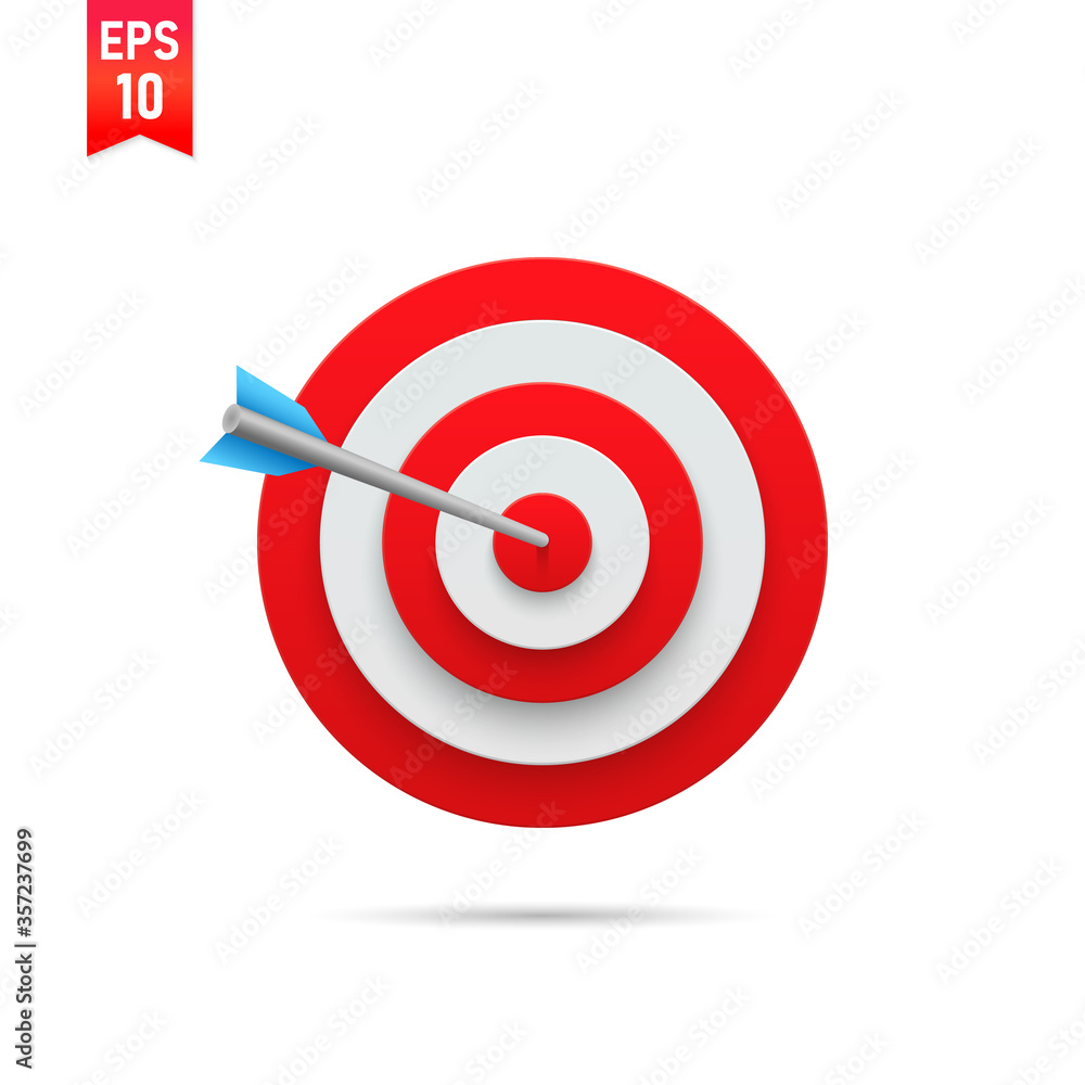 Target vector image. Template design for competition winning