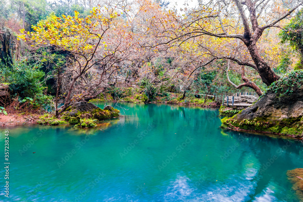 Naklejka premium Kursunlu Waterfall in Antalya Province of Turkey