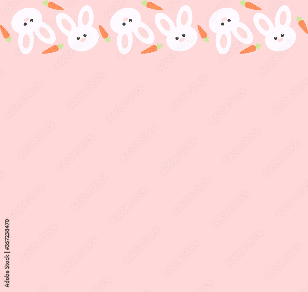 Rabbit with carrot. Farm concept. Easter illustration. Rabbit with carrot. Farm concept. Easter illustration.