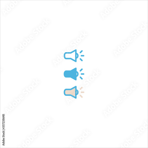 audio speaker icon flat vector logo design trendy