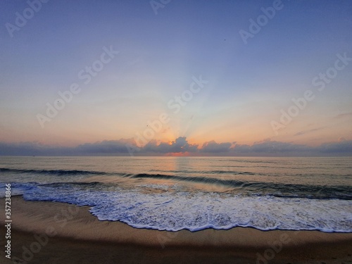 sunset on the beach