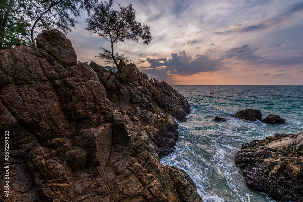 Landscape of Phuket View Point at Banana Beach, Phuket Province, Thailand.