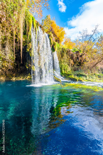 Fototapeta Naklejka Na Ścianę i Meble -  Duden Waterfall in Antalya Province in Turkey