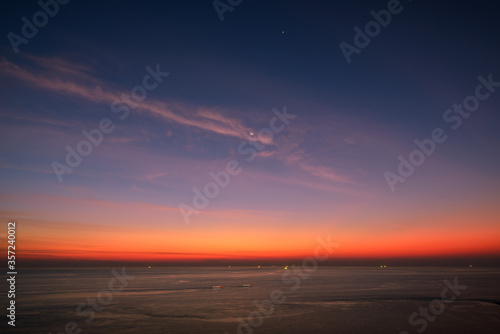 Landscape of sunset at Promthep cape, Phuket Province, Thailand.