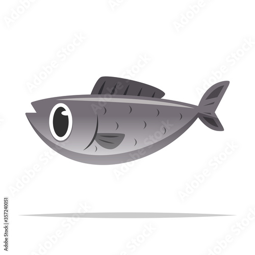 Cartoon fish vector isolated illustration
