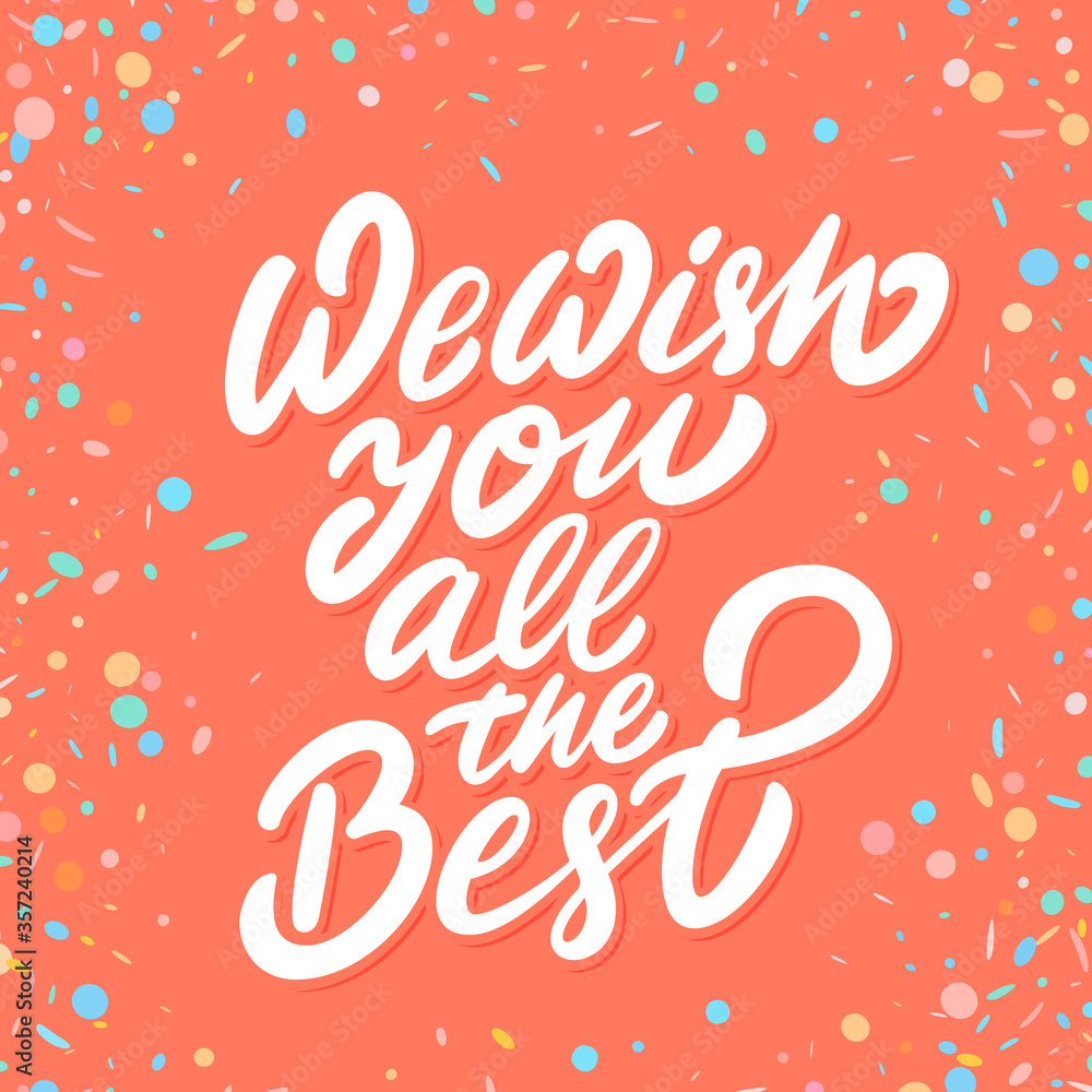 We Wish You All The Best Farewell Card Stock Vector Adobe Stock We Wish You All The Best Farewell Card Stock Vector Adobe Stock