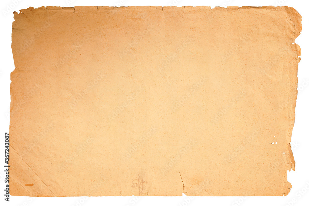 antique old paper texture background, vintage retro empty blank space page with grunge style, broken edges
