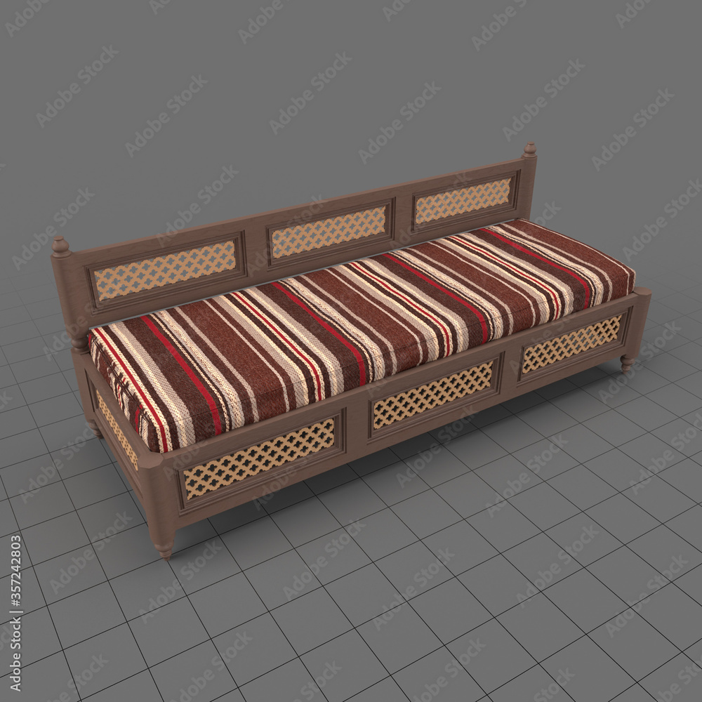 Arabic sofa Stock 3D asset Adobe Stock