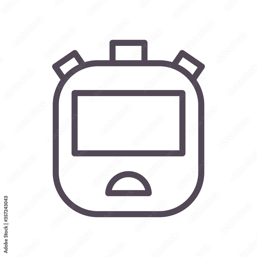 Chronometer line style icon vector design Chronometer line style icon vector design
