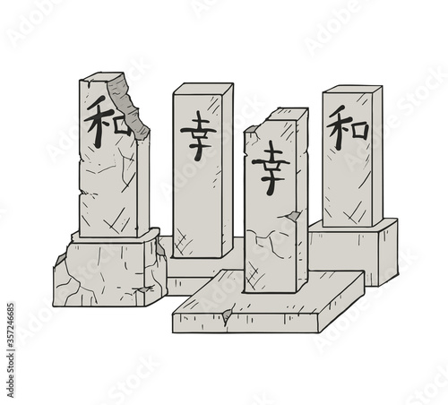 Creative design of japanese cementery