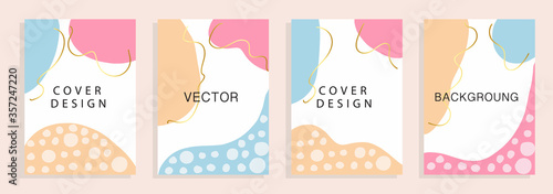 Social media banners with geometric artistic abstract, Vector illustration.