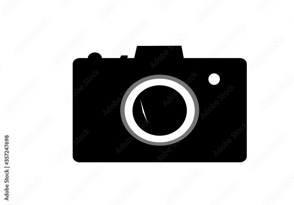 Camera icon, flat photo camera vector isolated. Modern simple snapshot photography sign. Instant Photo internet concept. Trendy symbol for website design, web button, mobile app. Logo illustration Camera icon, flat photo camera vector isolated. Modern simple snapshot photography sign. Instant Photo internet concept. Trendy symbol for website design, web button, mobile app. Logo illustration