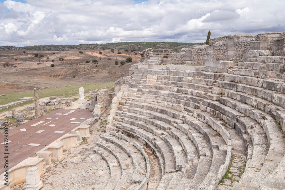 Teatro romano, parque arqueológico de Segóbriga, Saelices, Cuenca, Castilla-La Mancha, Spain