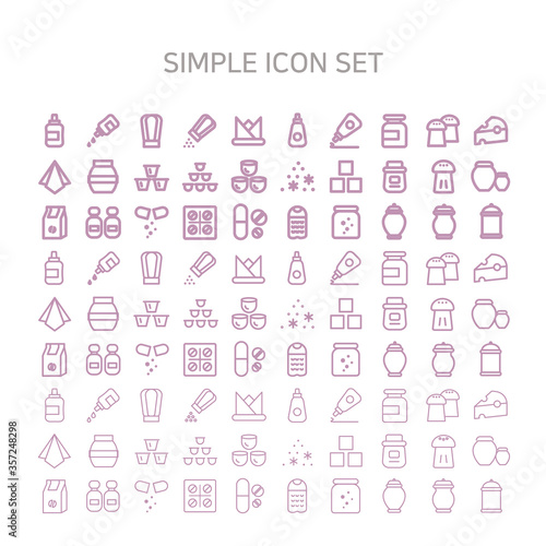 Props such as bowls, sauces, and cooking utensils in the kitchen.
