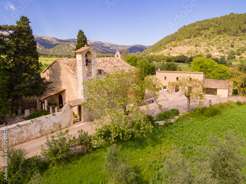 iglesia de Sant Miquel, siglo XIII , Pla de Tel, Campanet , Mallorca, balearic islands, Spain