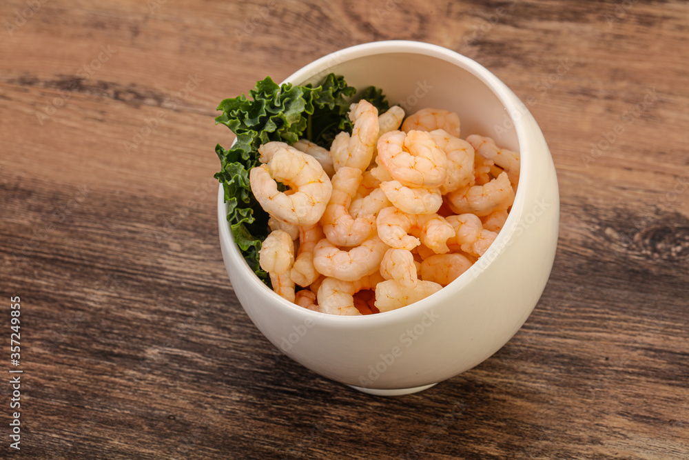 Small unshelled shrimps in the bowl Small unshelled shrimps in the bowl