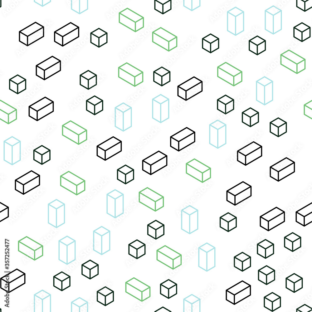 Light Blue, Green vector seamless, isometric cover in polygonal style. Light Blue, Green vector seamless, isometric cover in polygonal style.