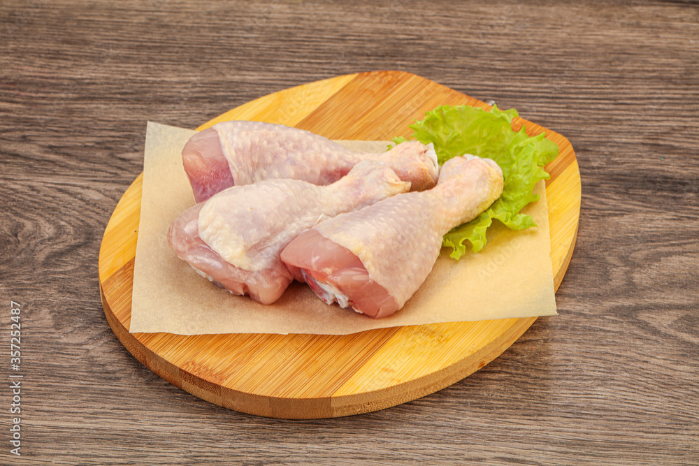 Raw chicken drumsticks for cooking Raw chicken drumsticks for cooking
