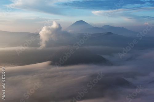 Semeru peak at the sunrise, Java, Indonesia