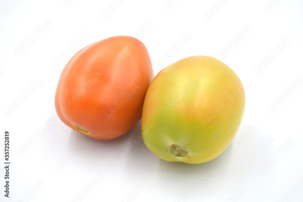 red tomato on white background red tomato on white background