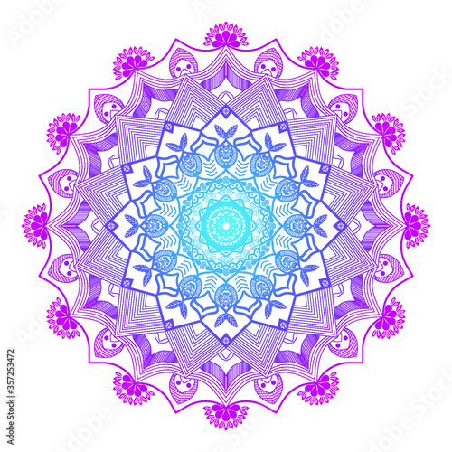Creative colorful Mandala Design background vector design