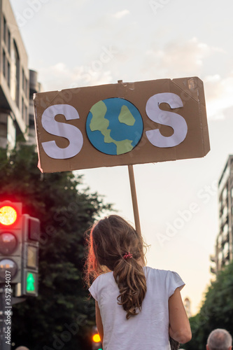 Young activists march as part of the Global Climate Strike of the movement Fridays for Future, in Valencia, Spain