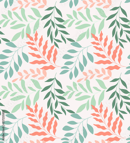 Cute vector floral seamless pattern. Colorful flowers background. Trendy repeat texture for fashion print  wallpaper or fabric.