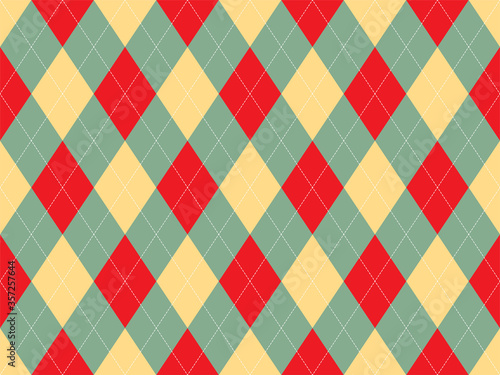 Argyle pattern seamless. Fabric texture background. Classic argill vector ornament