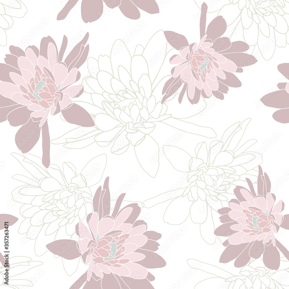 Floral seamless pattern. Vector design for paper, cover, fabric, interior decor and other users Floral seamless pattern. Vector design for paper, cover, fabric, interior decor and other users
