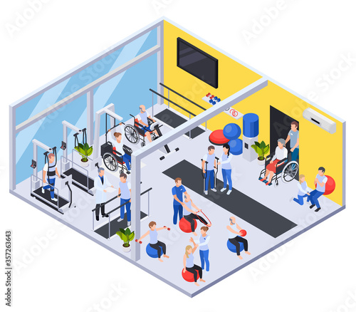 Physiotherapy Rehabilitation Center Isometric. 