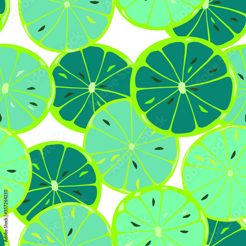 Seamless pattern wiht abstract citrus.