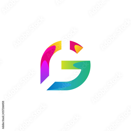 Free Download Letter G Full Color Logo Design. Gradient Full Color Logo Vector. - GFXLoad