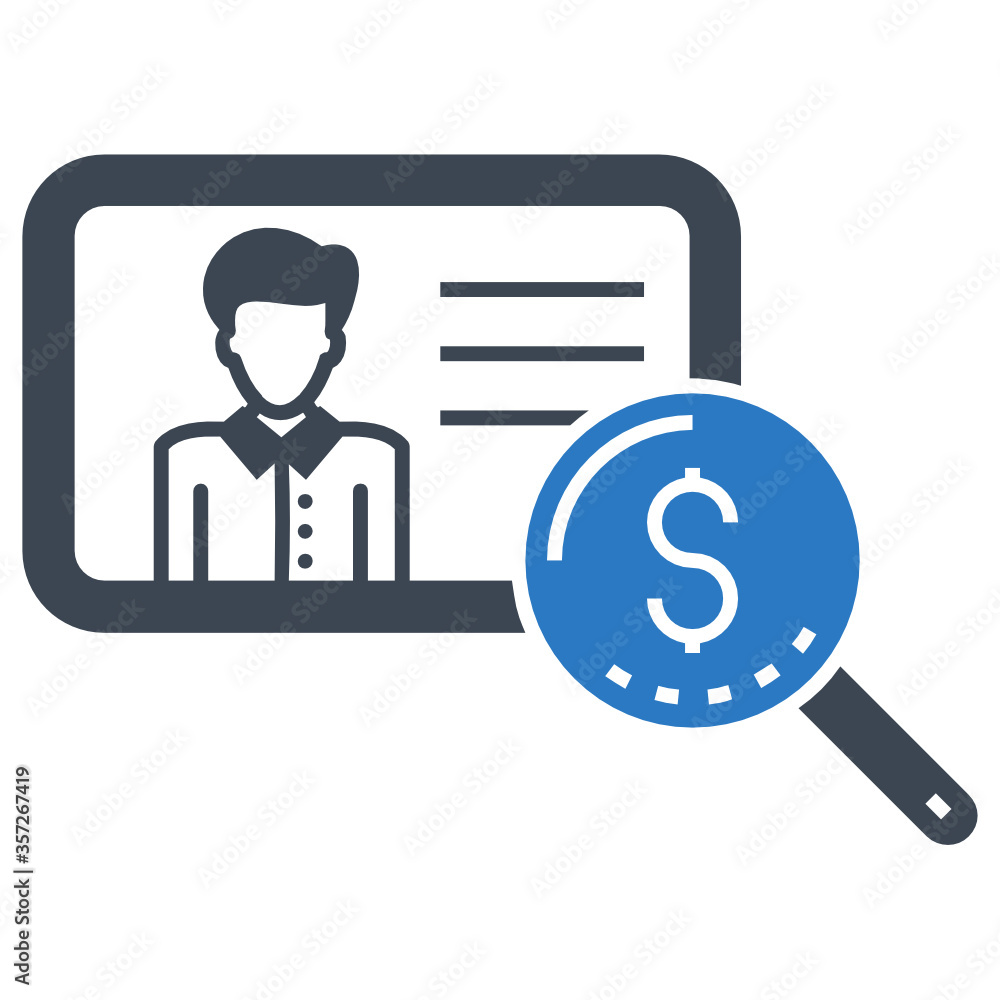 Creditworthiness Scan and Review Process Concept, Verifying Personal credit ratings Line Icon, Examining personal credit history, Financial report, Determine credit worthiness on white background Creditworthiness Scan and Review Process Concept, Verifying Personal credit ratings Line Icon, Examining personal credit history, Financial report, Determine credit worthiness on white background