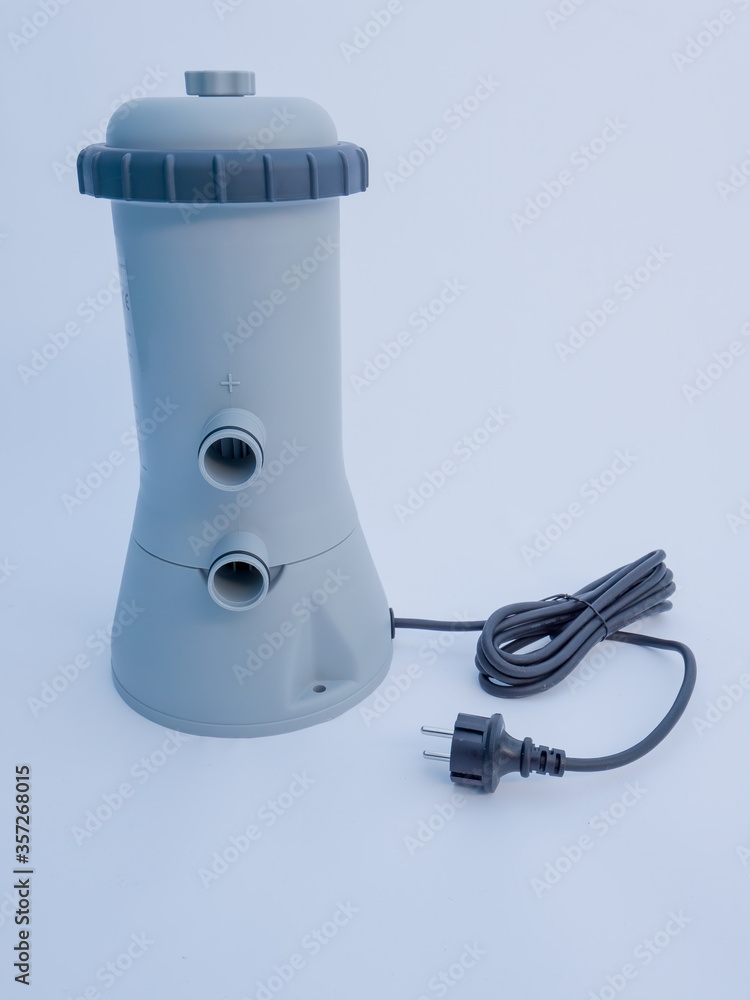 latest modern sand pump model for frame pool for children and adults in country house. concept of accessories for family vacations and active lifestyle after quarantine latest modern sand pump model for frame pool for children and adults in country house. concept of accessories for family vacations and active lifestyle after quarantine